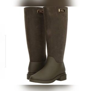 Melissa Long Flocked Rain Boots